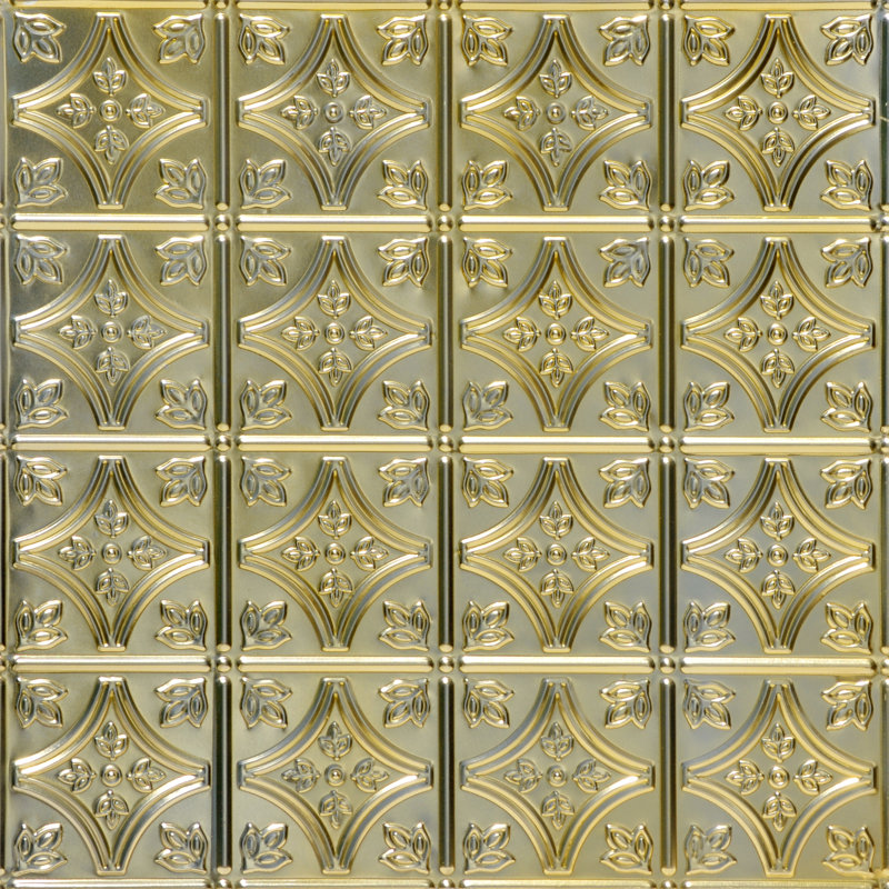 Tuile de plafond Tiny Tiptoe, 2.02 pi. X 2. 02 pi., Pépite d'or