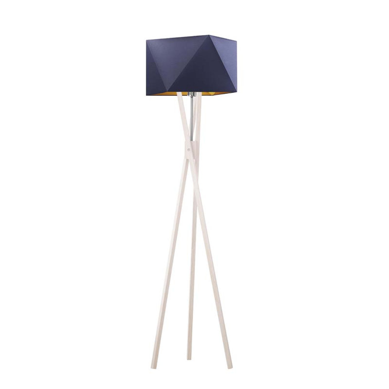 Ravi 150cm Tripod Floor Lamp, Chrome, Violet