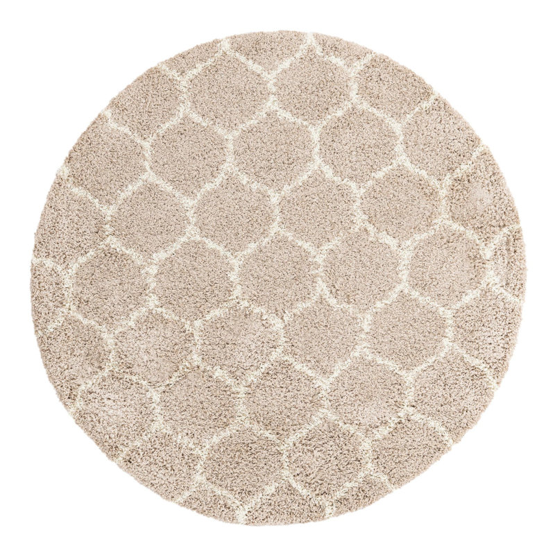 Geometric Indoor Rug, Round 6'