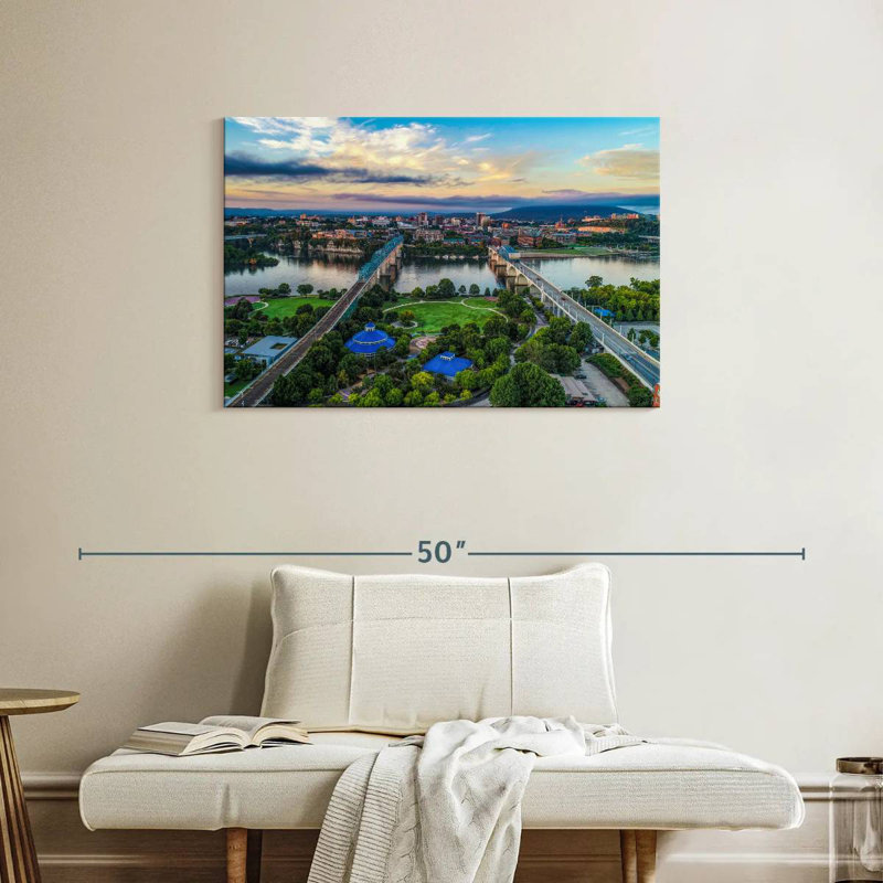 Harpa View Of Downtown Chattanooga, 24" H x 36" W