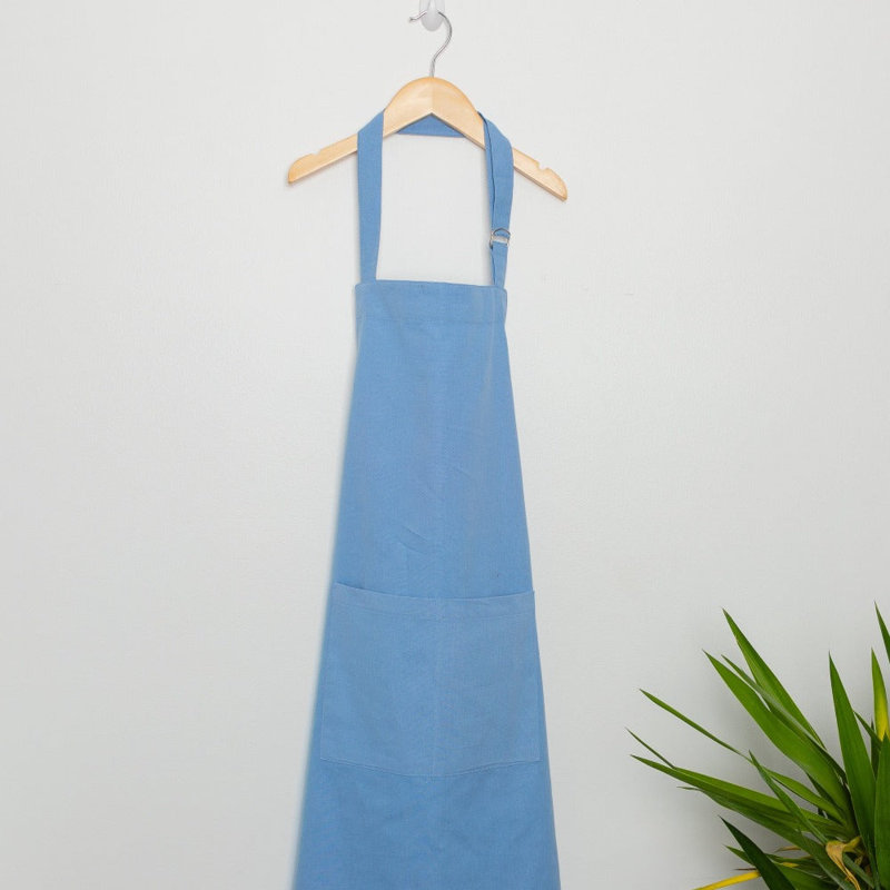 Tablier de qualité supérieure avec ceinture ceinturée, Bleu