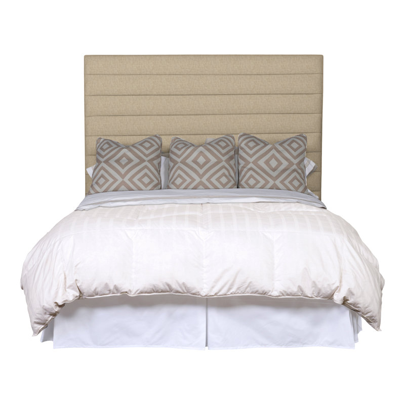 Très grande tête de lit tapissier Kelsey, Perigold ‑ montage beige