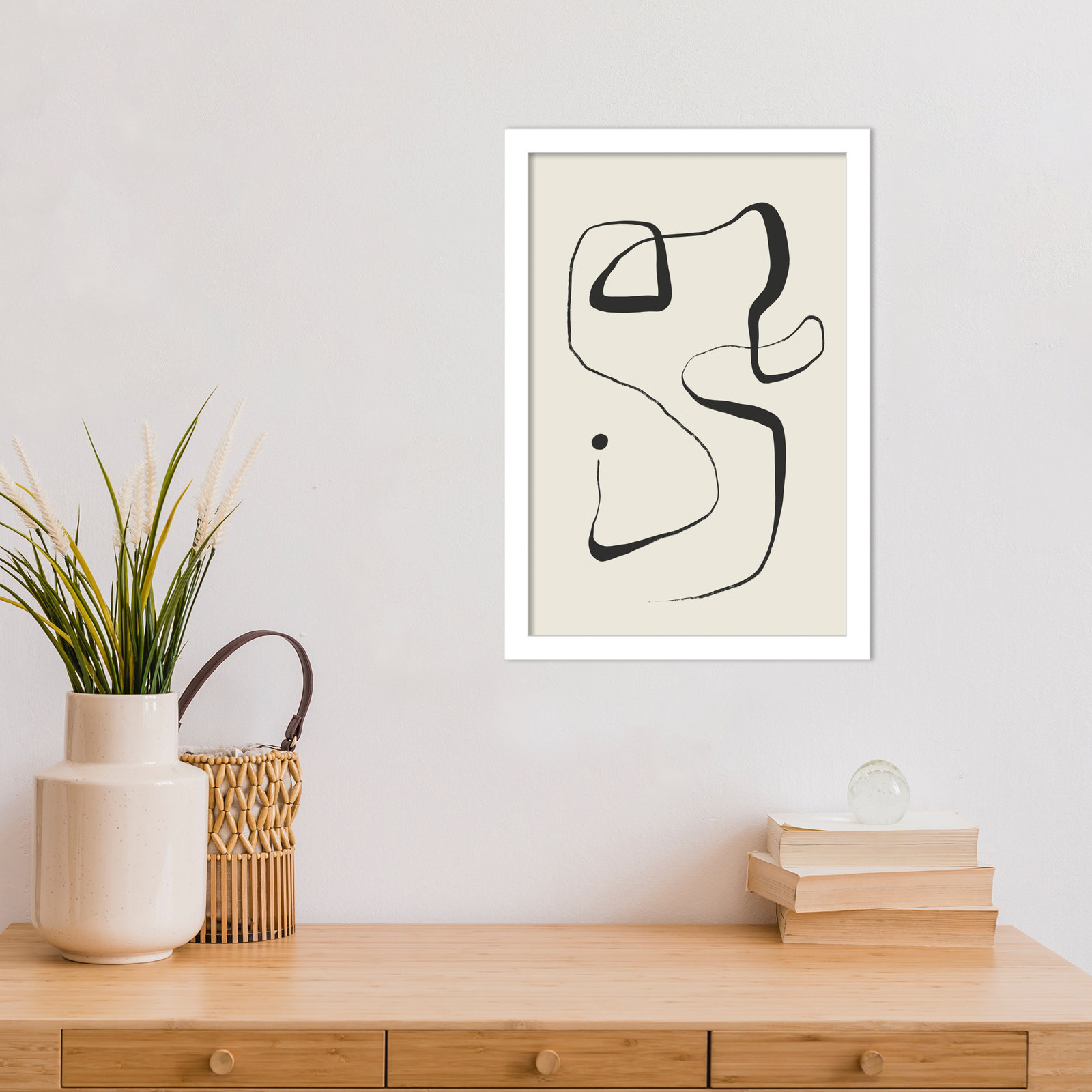Galya "The Point" Print by Treechild, White, 17" H x 12" W