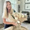 100 pièces de fleurs artificielles avec vase inclus dans la table de salle à manger, décorations de centre de table, pampas séchées, centres de table floraux, décoration de table basse, fausses fleurs dans un vase