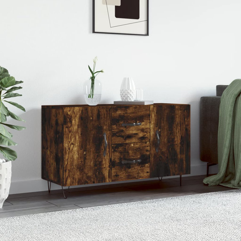 Marbut Sideboard 100x36x60 cm Engineered Wood, Smoked Oak