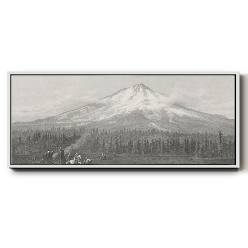 Mont Shasta, toile encadrée, H 20 po x l 50 po