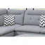 Canapé modulaire en lin gris