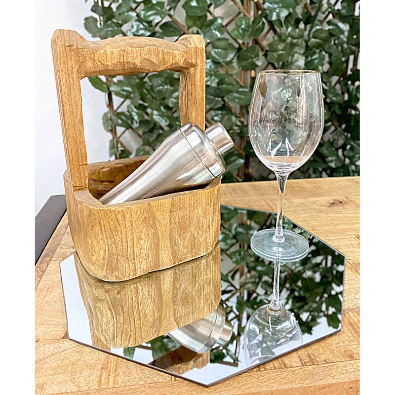 Kiahanna Mirror Tray, Silver, 3, 10" W x 10" L