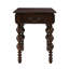- Table de bout en bois massif de couleur avec tiroir, idéale pour le côté ou le chevet, placage de table, conception unique des pieds, installation de chevet avec tiroir à installation rapide et facile, table étroite rétro, pieds de conception à bulles, rangement