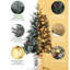 Arbre de Noël artificiel enneigé 2 pièces 3 pi 3 pi avec 8 modes chaud