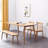 Natural Oak Wood For Dining Bench Table Bench For Living Room-121342362