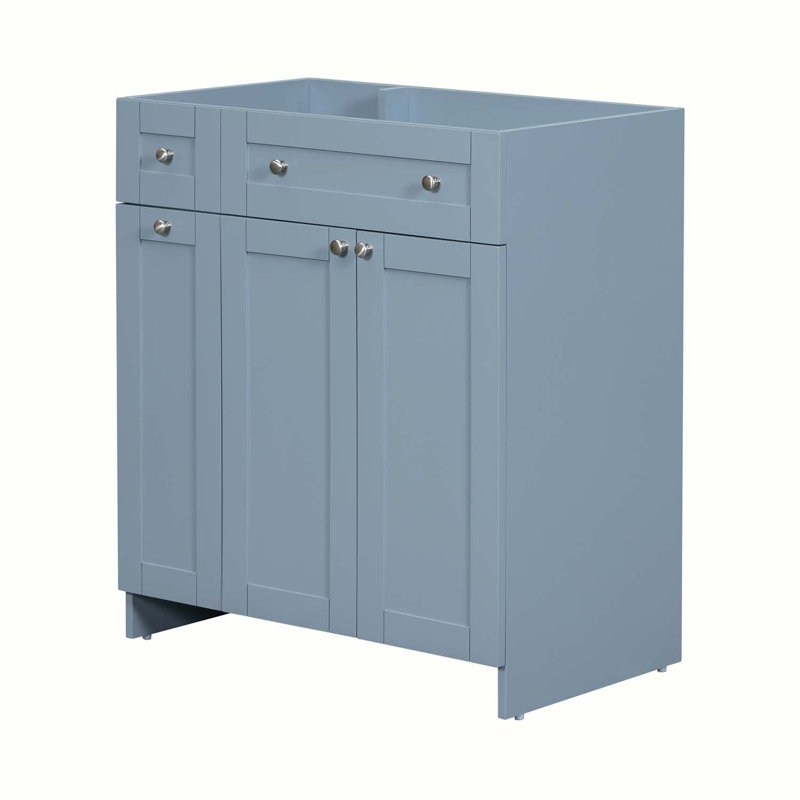 29.6'' Single Bathroom Vanity Base Only, Blue