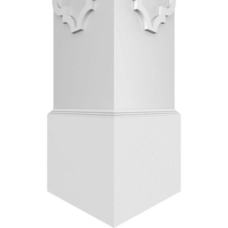 Grande colonne carrée non effilée Craftsman Classic, H 120 po x l 11,62 po x P 11,62 po
