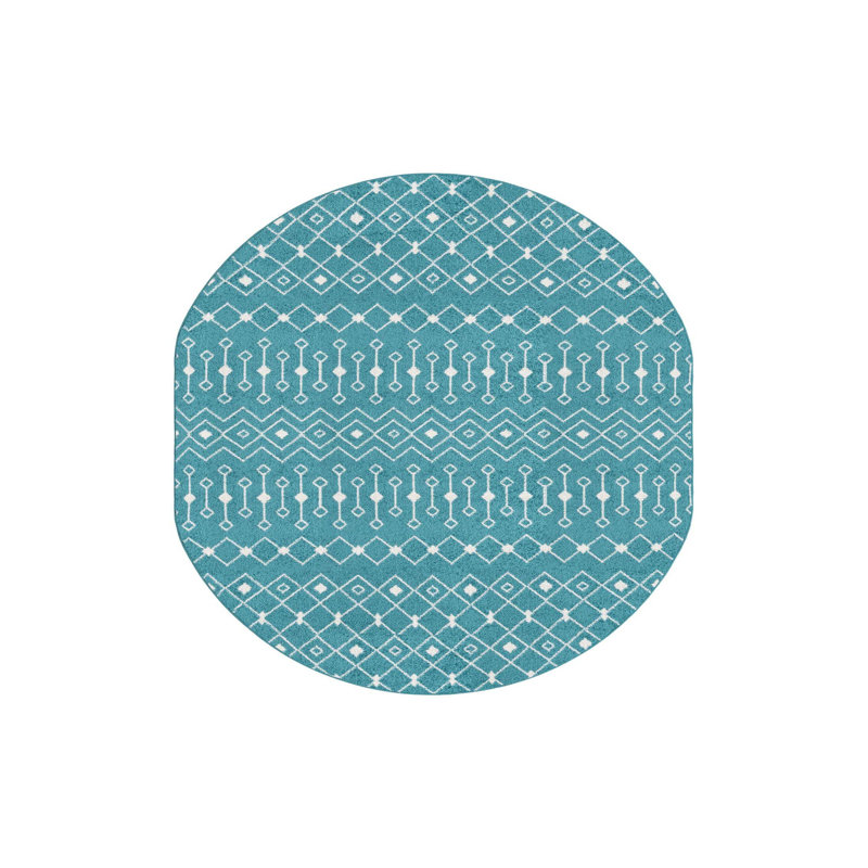 Somerville Geometric Indoor Rug, Oval 5'3" x 8'