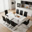 Ensemble de salle à manger 9 pièces en bois Glam-2109443407-2109443400