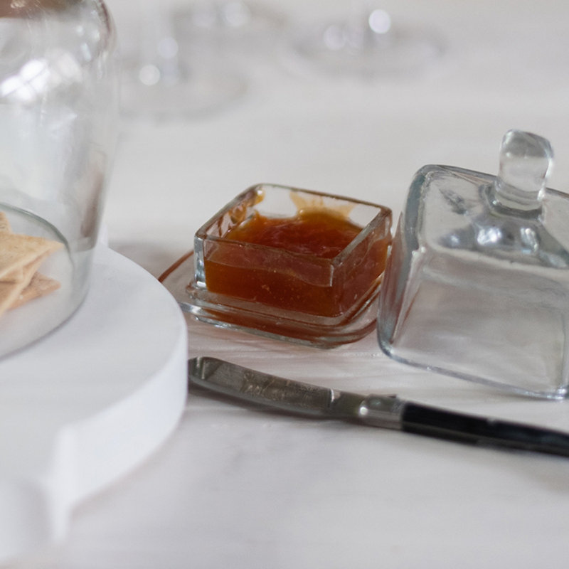 Bistro Glass Jam Jar, Square