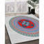 Tapis géométrique gris-1052575107
