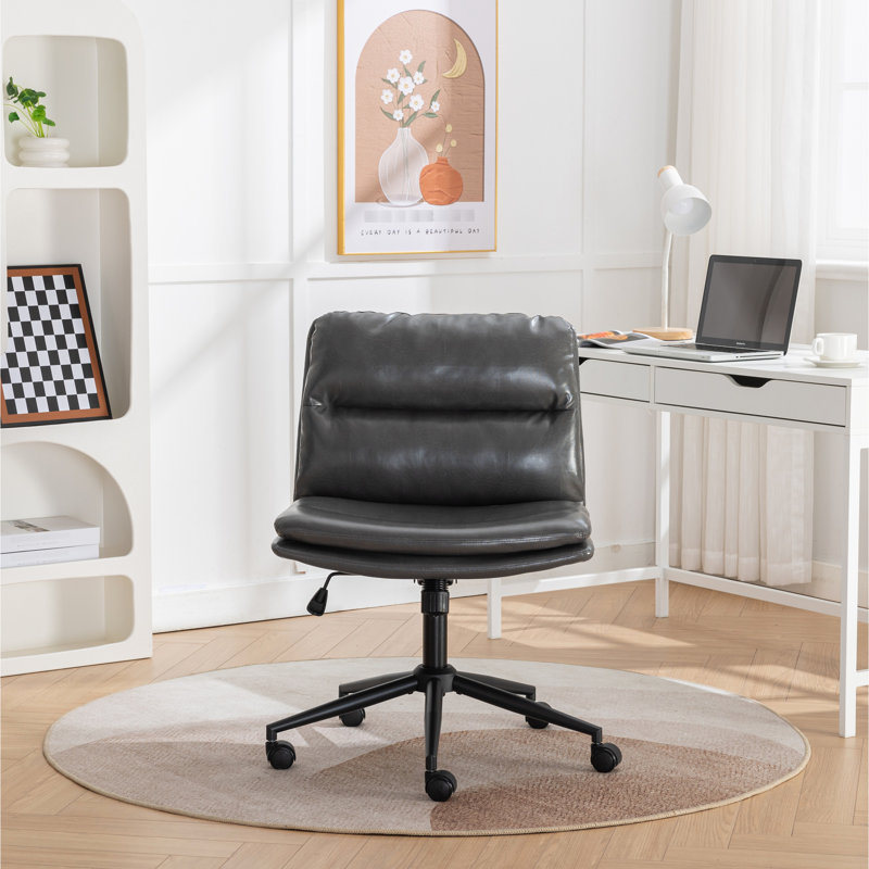 Chaise pivotante grise 360 - hauteur réglable, siège fiable pour la maison / bureau, Gris