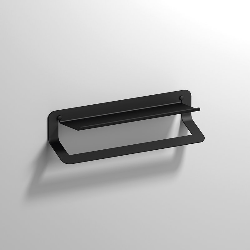 Sunnyside 1 Towel Rail, Black