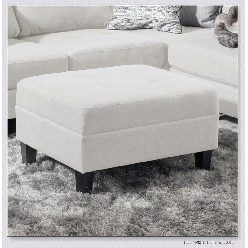 Ce repose-pieds est de taille idéale pour s'adapter à différentes configurations de pièce, Ivoire ivoire