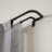 Ailanni Modern Durable Alloy Steel Double Curtain Rod, 30" to 84", Black-94237683-94237680