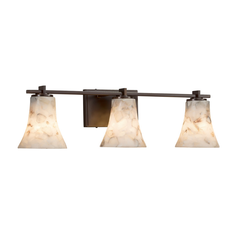 Éclairage pour meuble-lavabo 3 lumières Asae, Bronze foncé