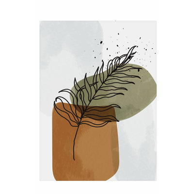 «Botanical Leaf Bohemian Bohemian», reproduction d'art non encadrée