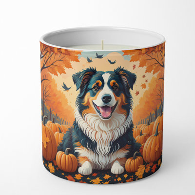 Bougie parfumée Pumpkin Spice avec support en céramique
