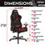 Fauteuil de jeu ergonomique en tissu