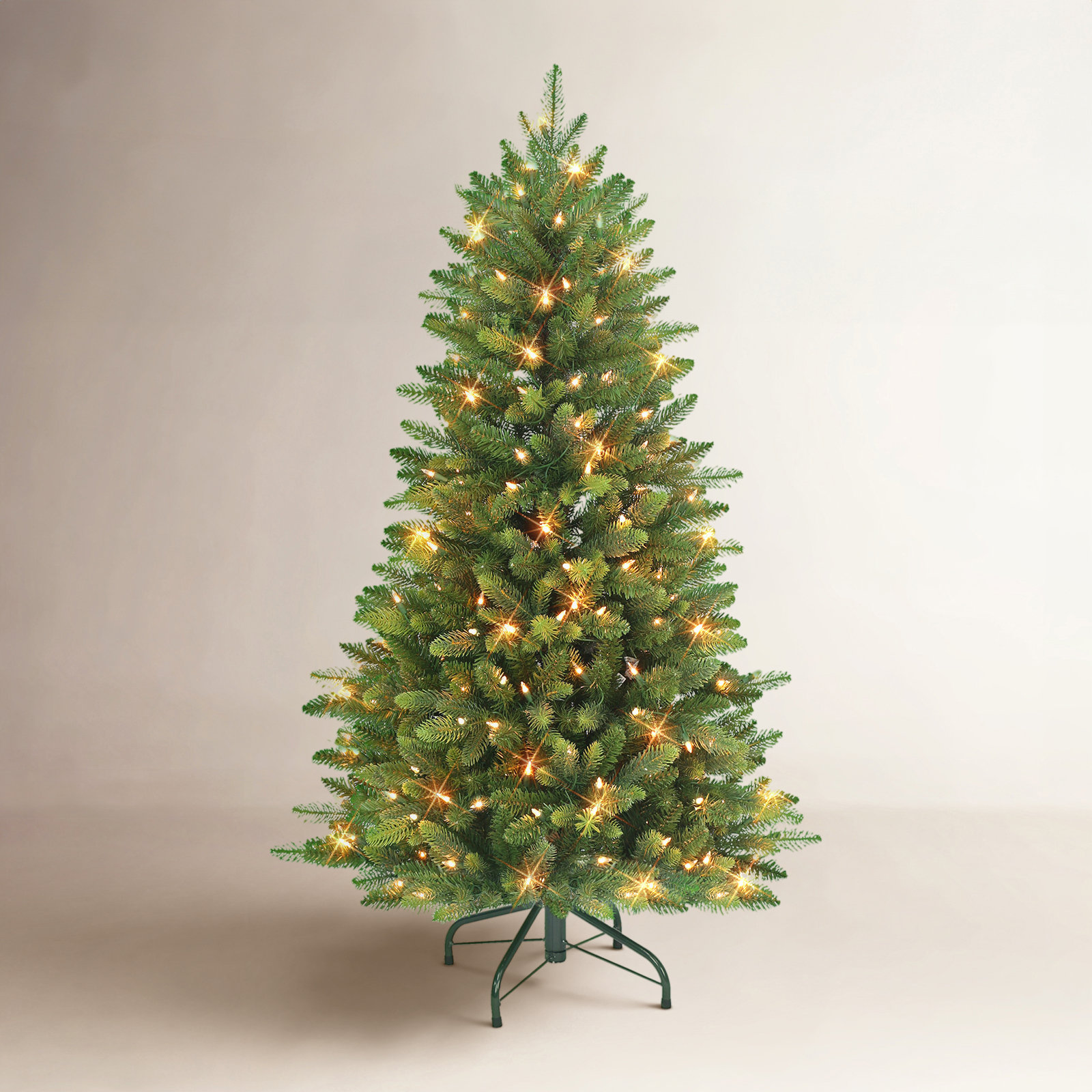Lighted Artificial Spruce Christmas Tree, 4.5' H