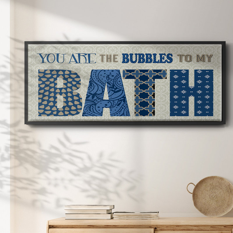 Bath Bubbles - Toile encadrée, H 8 po x l 20 po