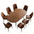 9-Piece Extendable Wood Dining Set-1157174763-1157174772