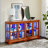 LED Curio Display Cabinet Antique Display Cabinet With Glass Doors Adjustable Shelves For Collectibles Four Door Design Vintage Showcase For Home Or Office Antique Display Case DRAK OAK-577391389
