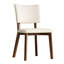 Chaises de salle à manger en cuir de polyuréthane David avec pieds en bois