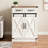 Bathroom Storage Cabinet, Freestanding Bathroom Floor Cabinet with Drawers & Doors, Farmhouse Buffet Cabinets with Adjustable Shelf, for Kitchen, Living Room, Entryway, White Brown