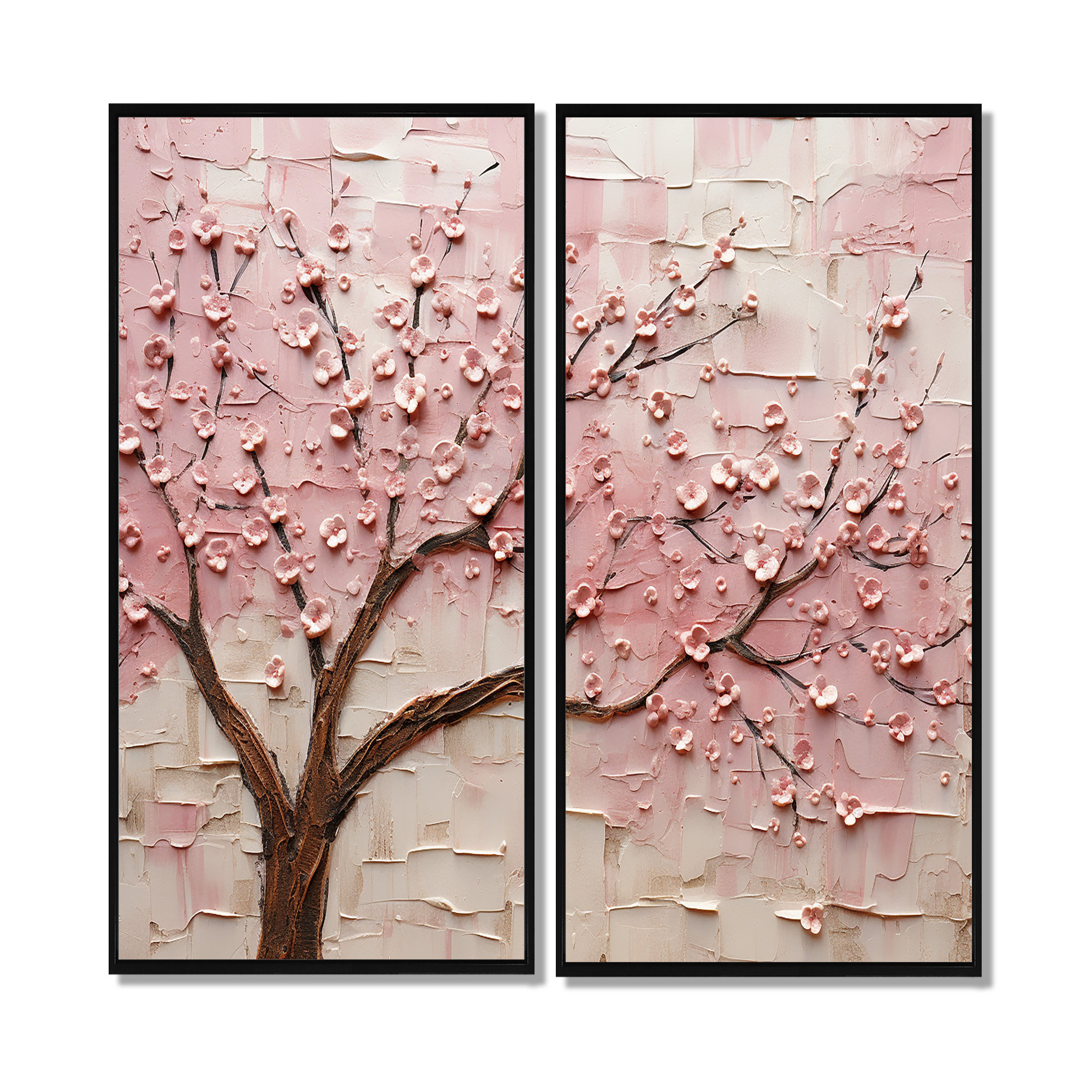 Red Barrel Studio® Cherry Blossom Whisper Pink And White - Traditional ...