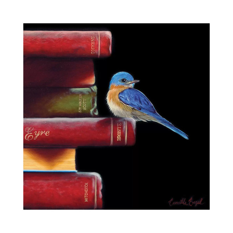 Got Book Worms? by Camille Engel - Wrapped Canvas Gallery-Wrapped Canvas Giclée, 45.72 cm H x 45.72 cm W