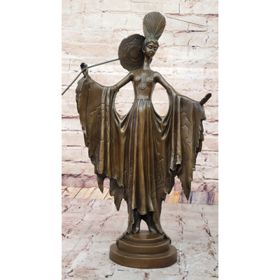 Statue art déco bronze en métal collection bronze par Julius Erte