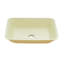 Lavabo de salle de bain vasque rectangulaire en verre sans robinet-65077480