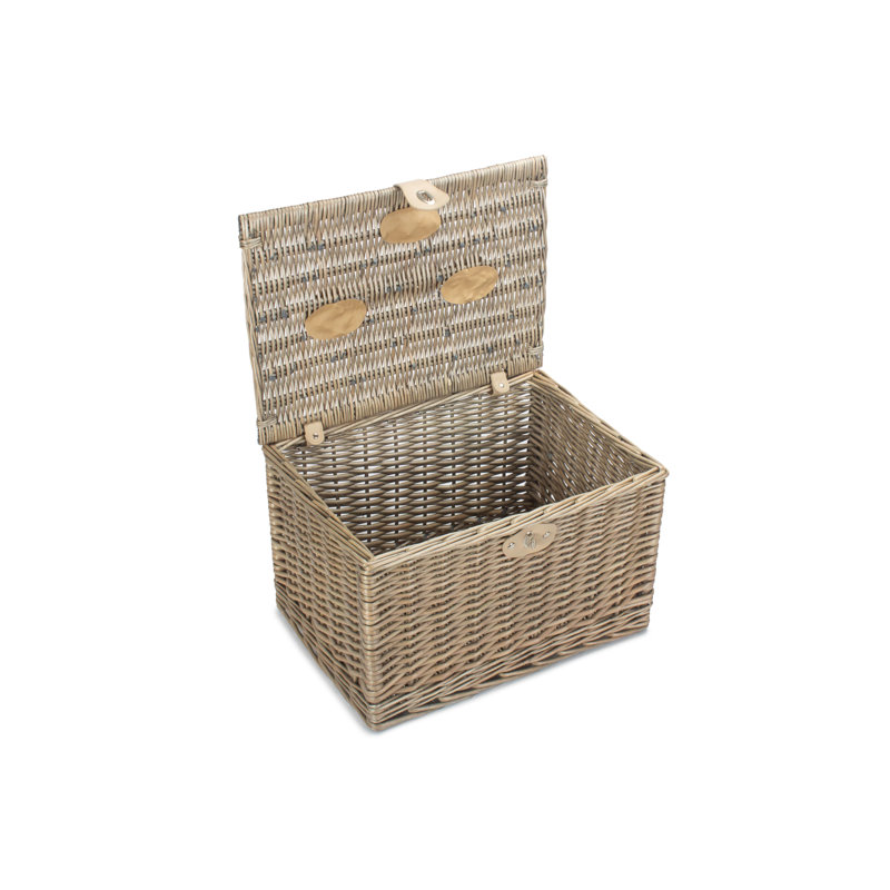 Wicker Chest Hamper Basket, Large