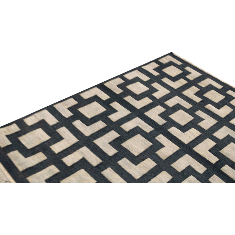 High-Quality Hand-Knotted Blue Area Rug