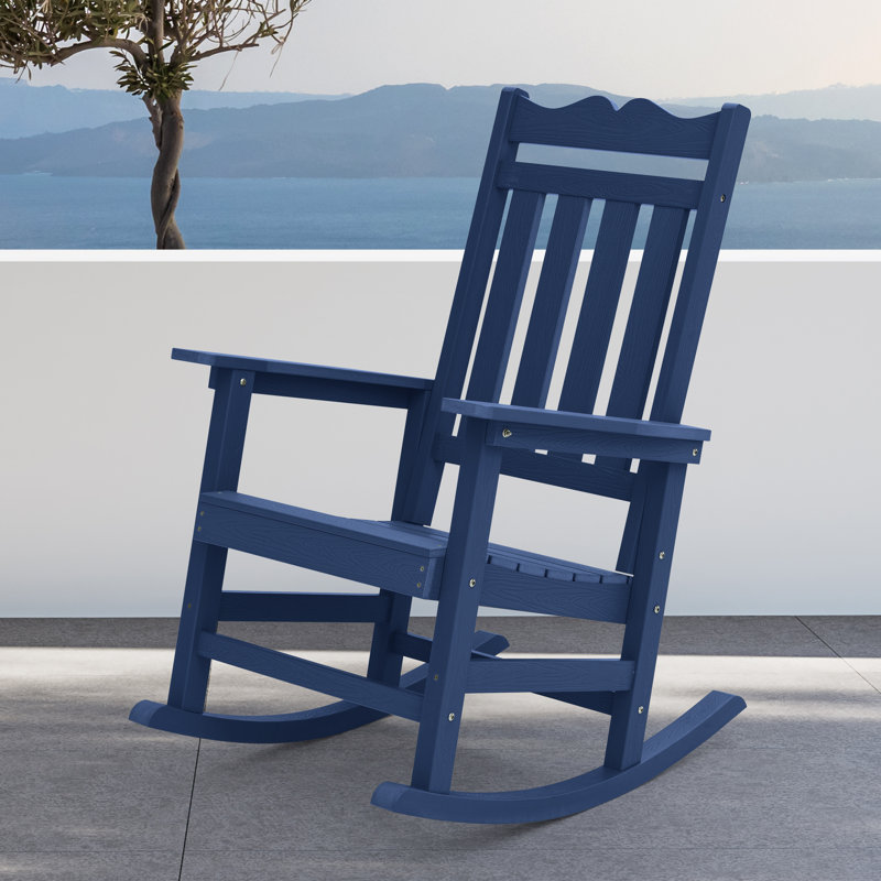 Fauteuil Adirondack 1 pièce Kailan, Bleu marine