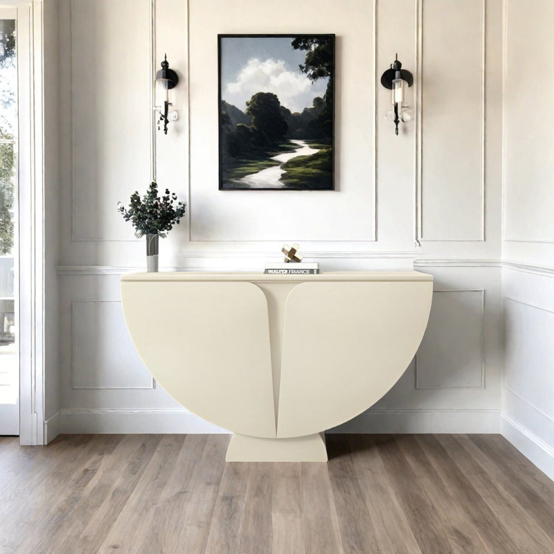 Console moderne minimaliste, H 35,43 po x l 47,24 po x P 15,75 po, Kaki