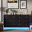Floating 6 Drawer Dresser 47.36" W Double Dresser-652166568