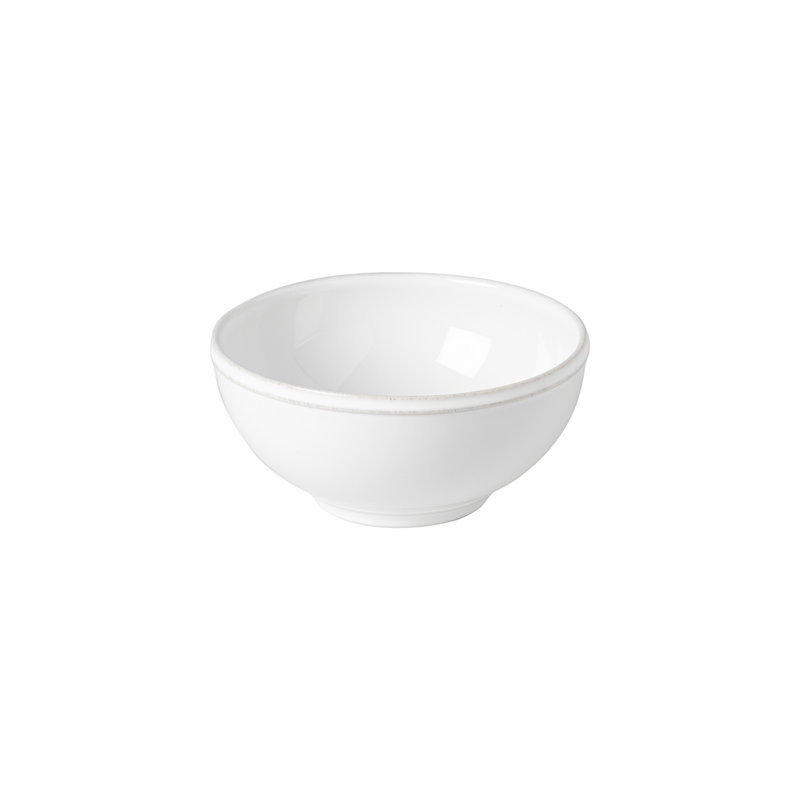 Friso Handmade Fine Stoneware Dining Bowl, White