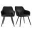 Fauteuil de salle à manger en simili cuir H 19 po Covello-1204203460