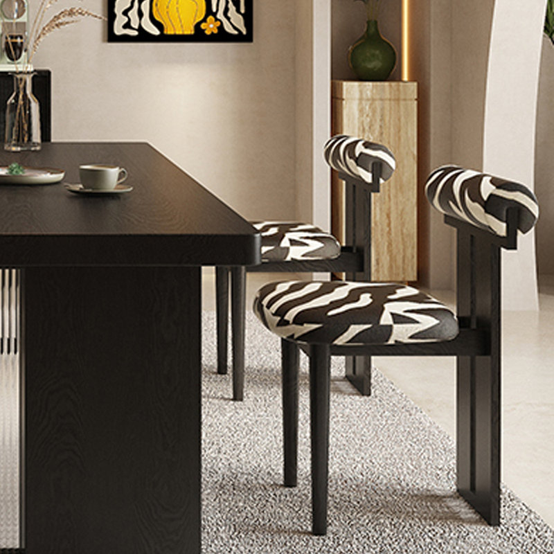 Grande table de bout en bois de frêne noir moderne, H 29,52 po x L 86,61 po x l 35,43 po