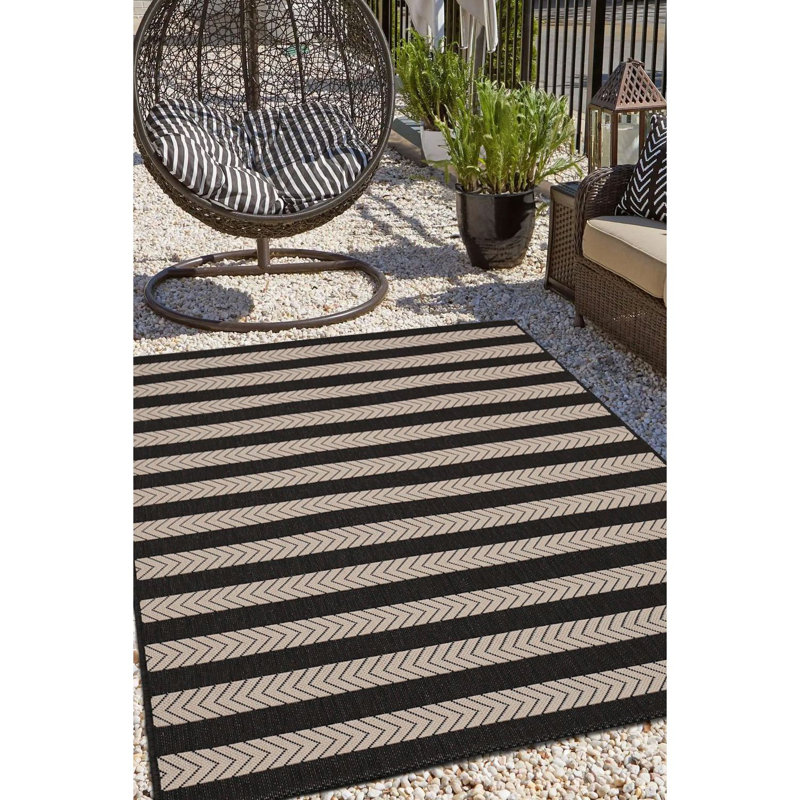 Sybel Striped Area Rug, Rectangle 160 x 230cm