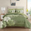 Ensemble d'édredon floral 7 pièces avec draps en microfibre toutes saisons-122608044-122608046