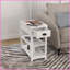 Table basse à bascule blanche avec tiroir et amp; Tablette - polyvalente pour le salon, la chambre à coucher et Bureau-956155256